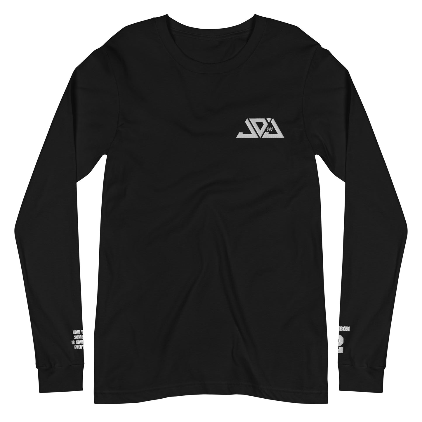 Johnson Embroidered Logo Long Sleeves - Black