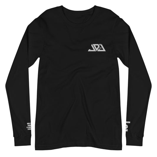 Johnson Embroidered Logo Long Sleeves - Black