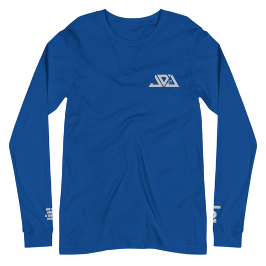 Johnson Embroidered Logo Long Sleeves - Blue