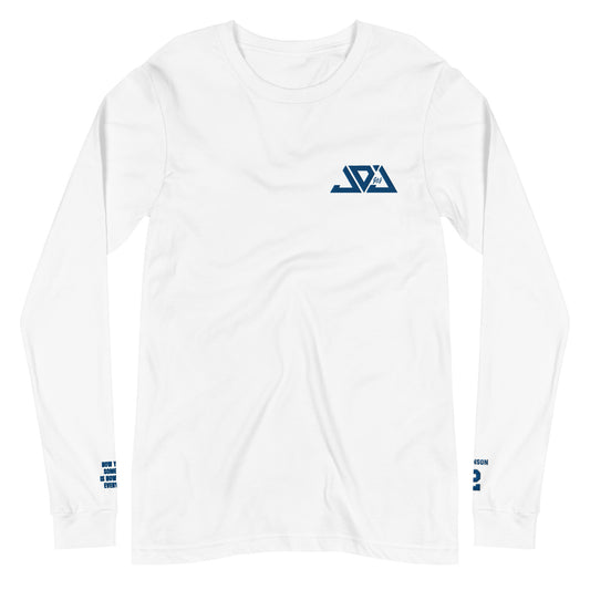 Johnson Embroidered Logo Long Sleeves - White