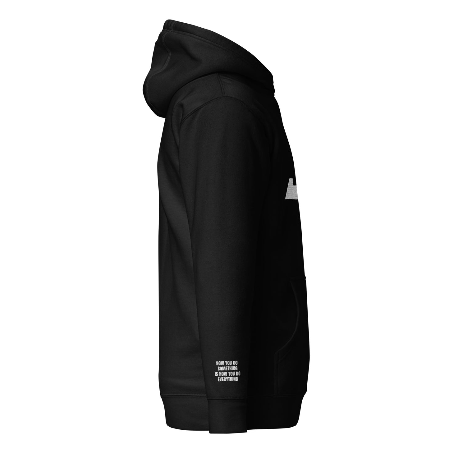 Johnson Embroidered Logo Hoodie - Black