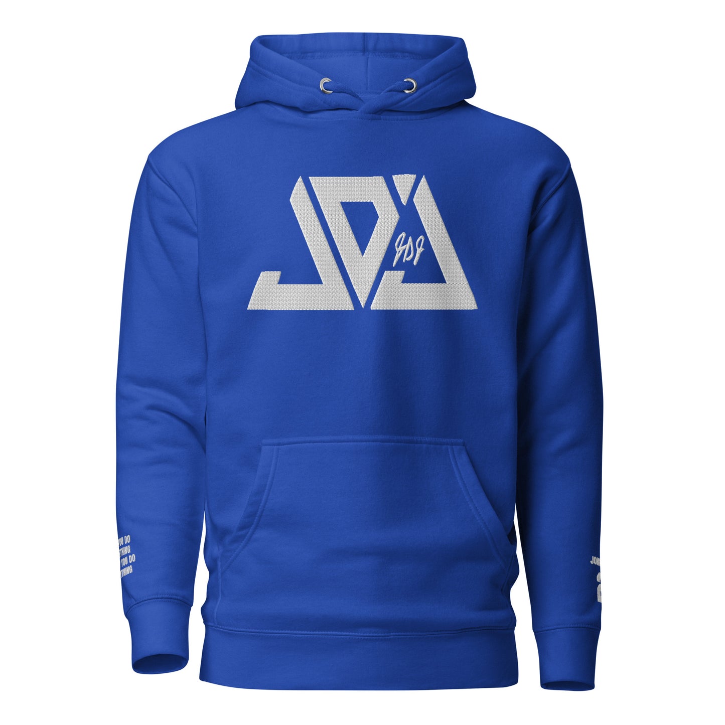 Johnson Embroidered Logo Hoodie - Blue