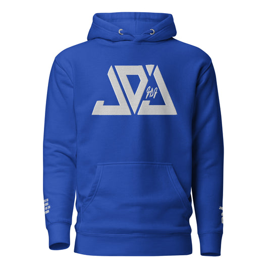 Johnson Embroidered Logo Hoodie - Blue