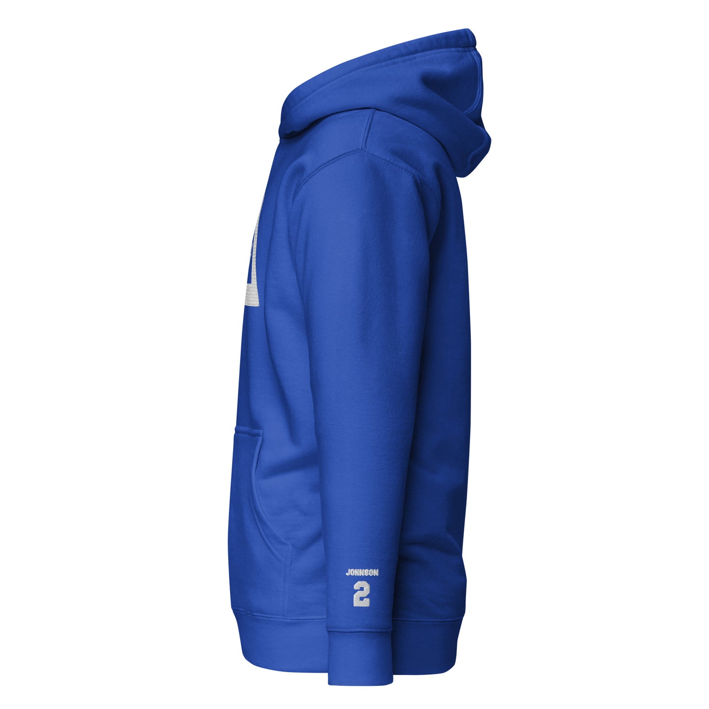 Johnson Embroidered Logo Hoodie - Blue